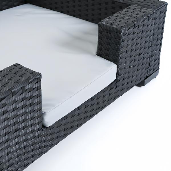 Indoor Pet Couch Pad Rattan Wicker Pet Bed Four Feet Breathable Dog Seat Sofa Small Animals Bed Cats Mats