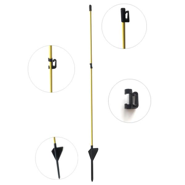 Comprimento 48 do jardim etapa oval na cerca elétrica Post da fibra de vidro