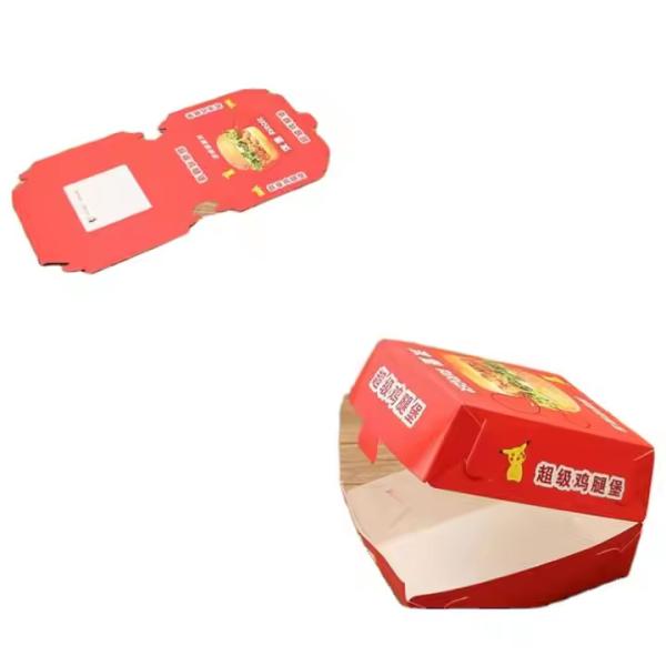En gros Boîtes à hamburgers biodégradables sur mesure Emballages en papier à emporter