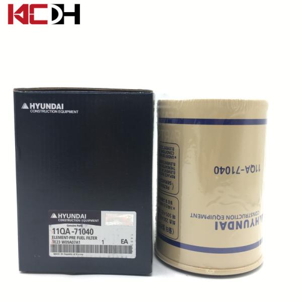 Машинные части экскаватора Hyundai заправляют топливом фильтр 11QA-71040 разделителя воды дизельный