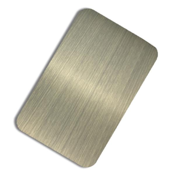 AISI Brushed Stainless Steel Sheet 304 316 Hairline 1219mm Slit Edge