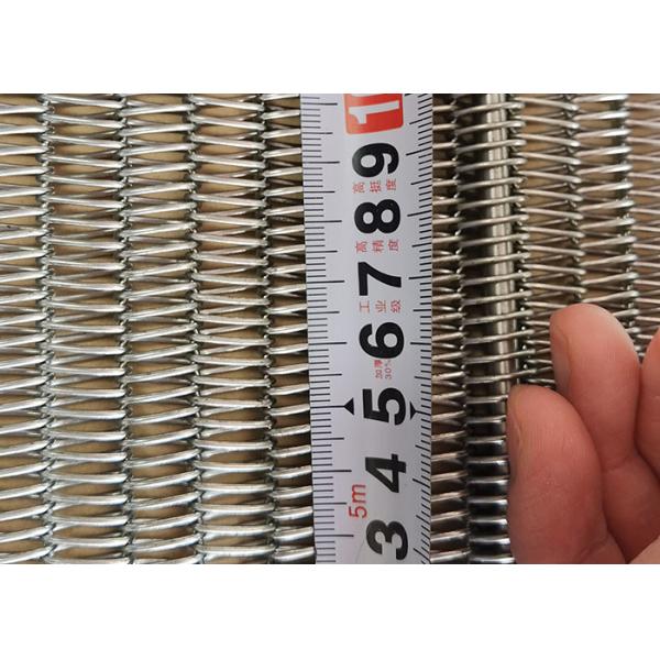 Grade alimentaire 304 en acier inoxydable filet de fil en spirale chaîne conduite à la bande transporteuse métallique