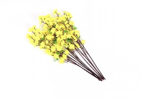 Real Touch 100cm Pink Purple Red Yellow Plastic Artificial Silk Flower