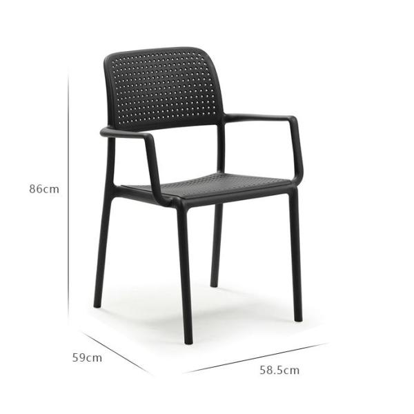 Outdoor leisure waterproof chairs garden table dining chairs villa balcony terrace chairs