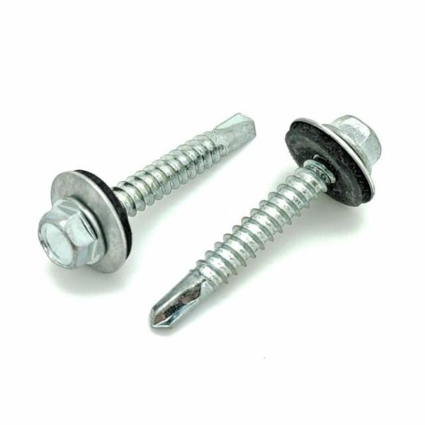 parafusos de metal de furo Q195 do auto de 9.5mm Pan Head Self Drilling Screws