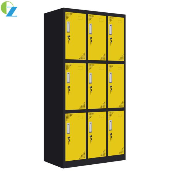 Abajo golpeada altura colorida del gabinete 1850m m del armario del metal de la cerradura de la leva