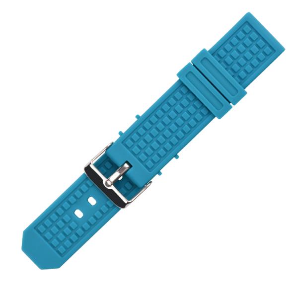 Ремешки силикона SHX голубые 20mm с квадратными отверстиями
