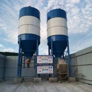 50T-120T réservoir de stockage de ciment plein automatique silos de ciment