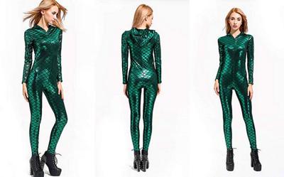 Full Body Wrapped Mermaid Tail Costume , Women's Sexy Mermaid Bodysuit