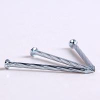 Clavos de acero galvanizado para hormigón Clavos de cemento torcidos en espiral Serie