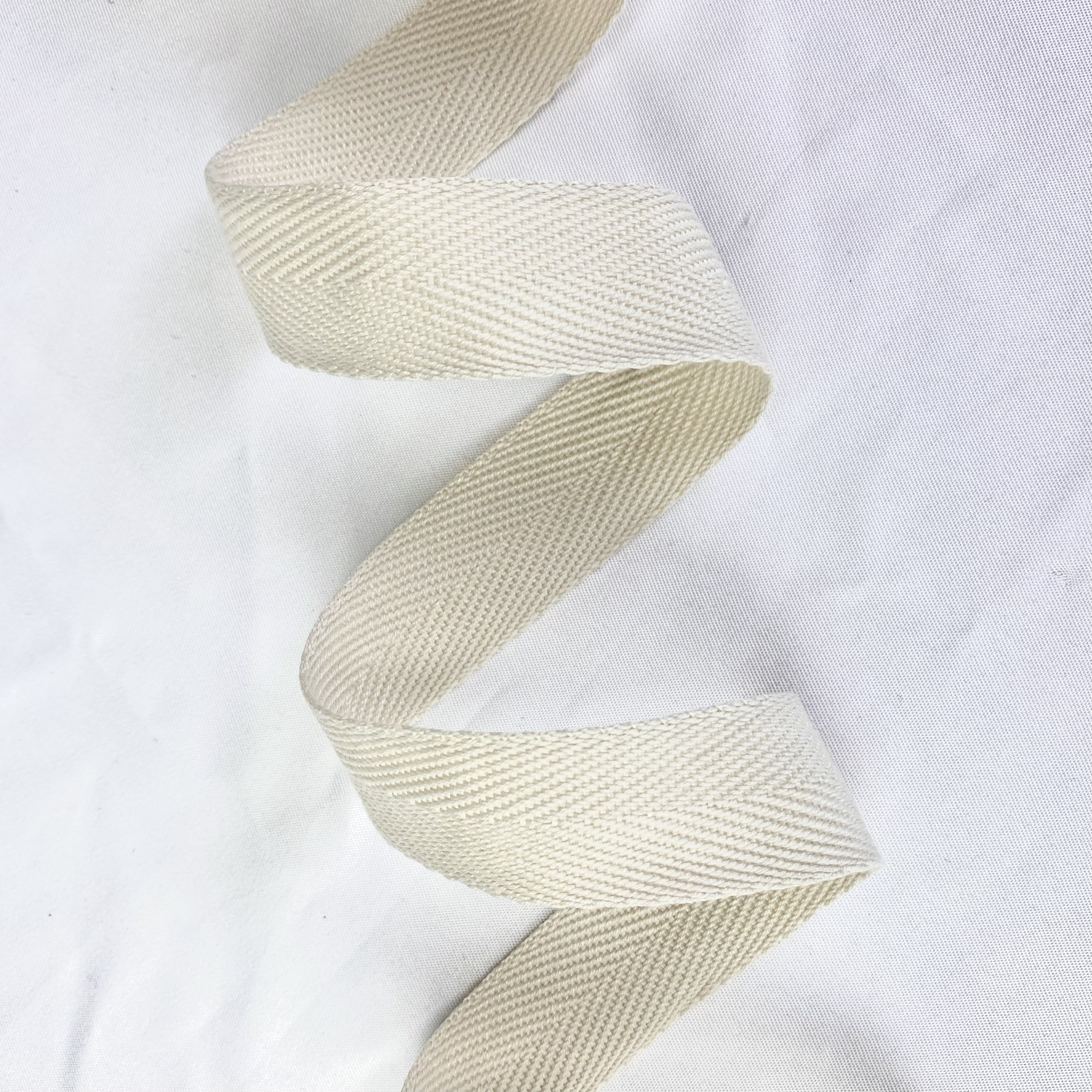 Herringbone polyester-cotton webbing Various colors Backpack strap Belt Handbag strap