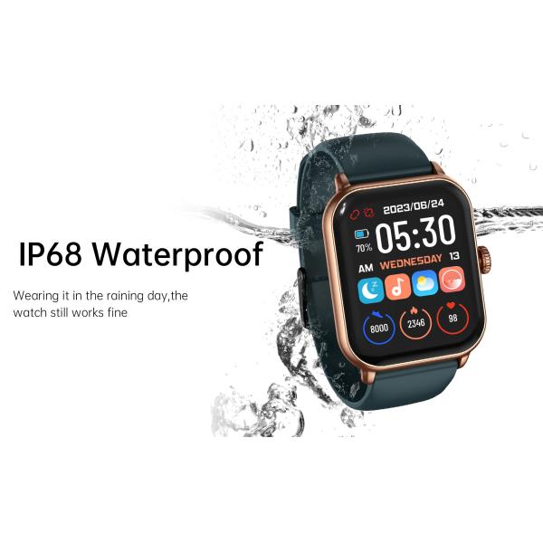 Waterproof BT Calling Smartwatch 220mm Band Length For Women