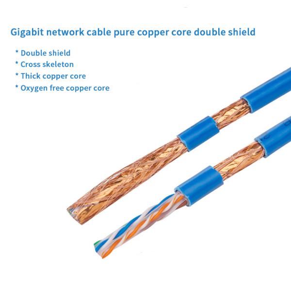 Lan гигабита CAT6A привязывает чистой бескислородной 4 пары защищаемые медью переплетенные