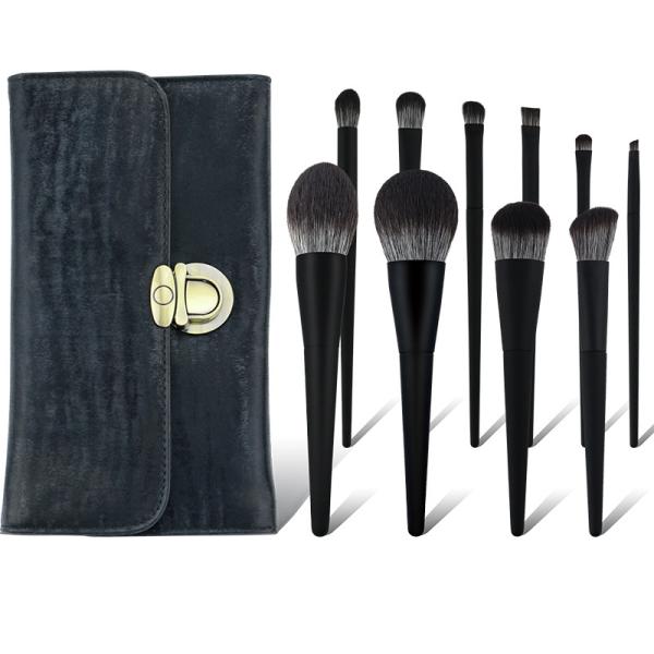 processamento de borracha do óleo do cabelo Microcrystalline livre cosmético superior da crueldade do grupo de escova da composição 10pcs