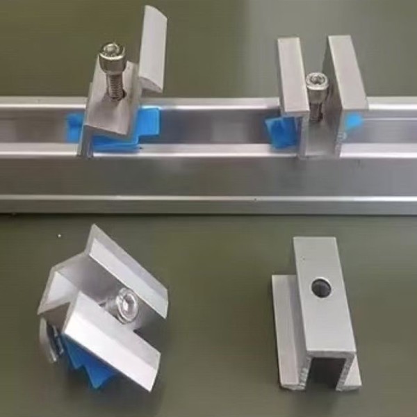 AL6005-T5 Solar Panel Mid Clamps End Clamp For Mounting System