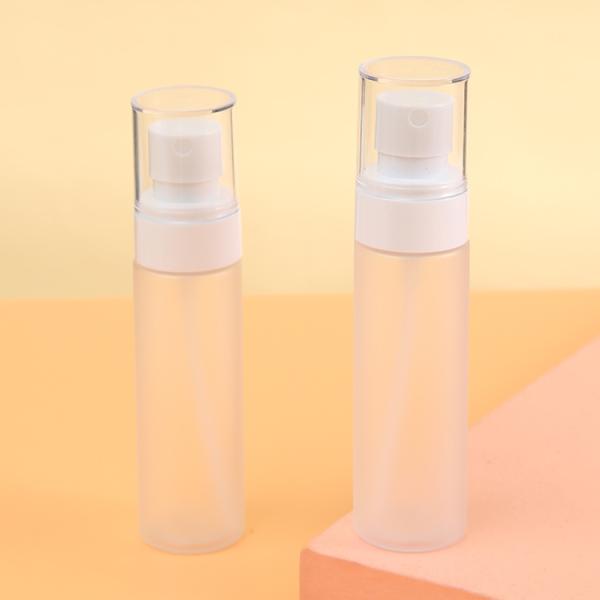 4oz 5oz 100ml PET Sanitizer Bottle Customize Color or Label Transparent Frosted Travel Perfume Spray Bottle for Cosmetic