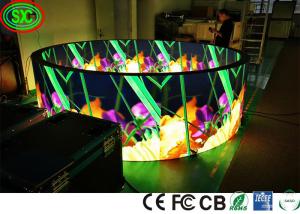Armário de ferro 1R1G1B P4 Círculo Flexível Led Screen SMD2121 tela de exibição