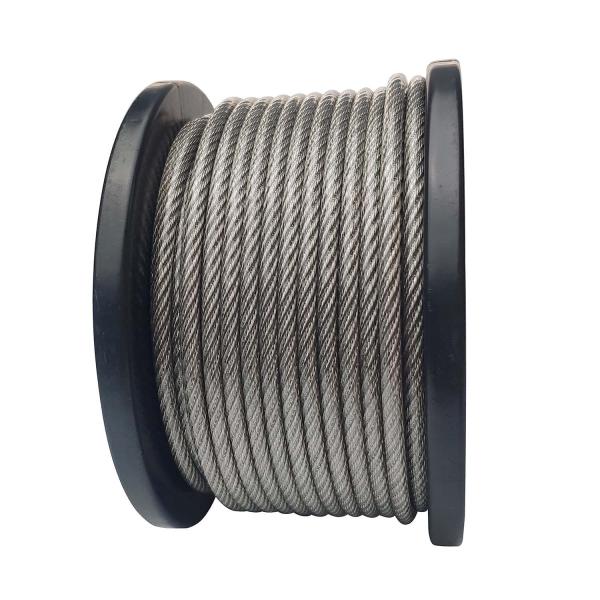 7*7 Construction Stainless Steel TPU PVC Wire Rope for Non-Alloy Applications at in AiSi Standard