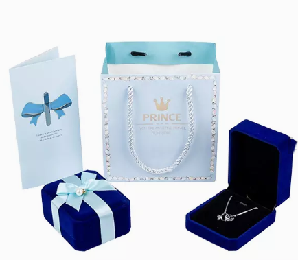 Коробка Biodegradable Debossed роскошных ювелирных изделий ожерелья упаковывая