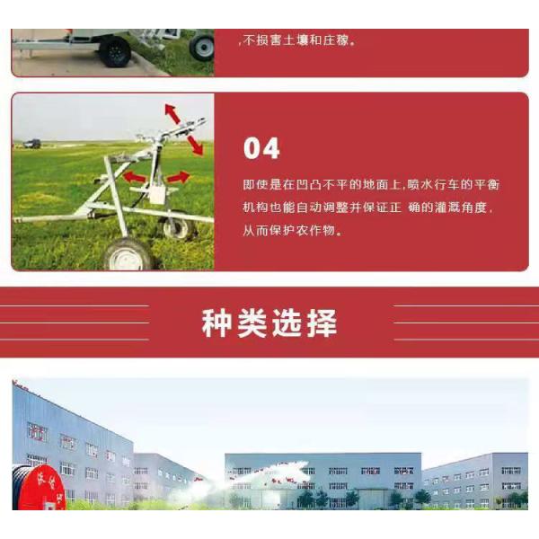 75 cm Diameter Agriculture Mobile Irrigation System with Sprinkler and Travelling Hose Reel