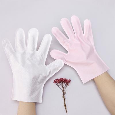 Gants jetables non tissés pour le lavage des chiens Gants jetables pour animaux de compagnie rose blanc