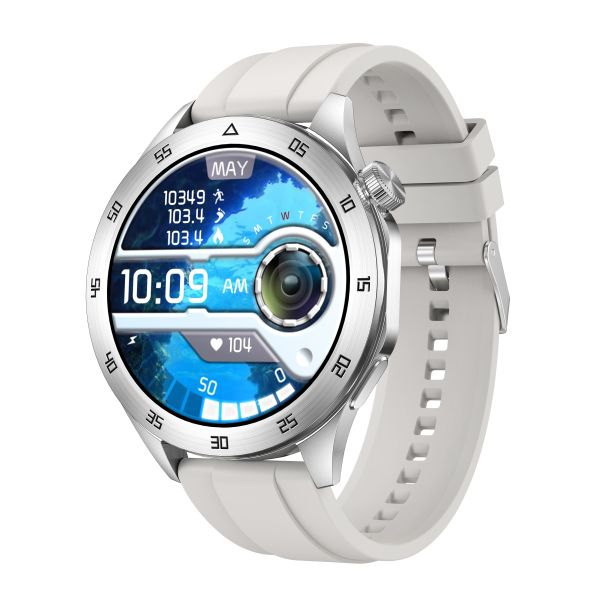 G54 Round Smartwatch 1.45 412* BT Calling 123+ Sport Modes Health Monitoring IP67 Waterproof Watch