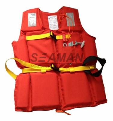 210D Polyester Oxford EPE Foam Workers Adult Life Vest With Whistle / Rescue Buddy Line