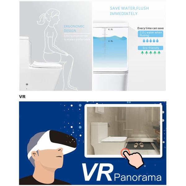 Bathroom Ceramic One Piece Toilet Modern Comfort Height Sanitary Wares