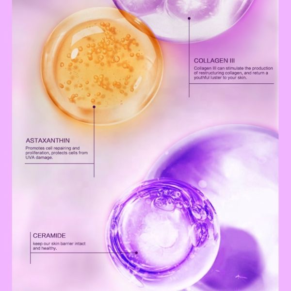 Freeze-Dried Eye Mask Hyaluronic Acid Ceramide Collagen III Brightening Firming Anti-Aging Removes Dark Circles Reduces Fine