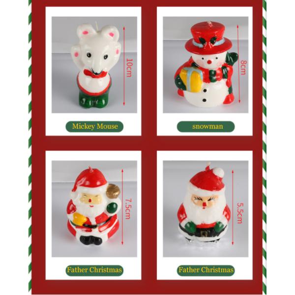 Lovely Christmas Decoration Non Toxic Scented Candles Long Lasting Scented Candles Customized Size