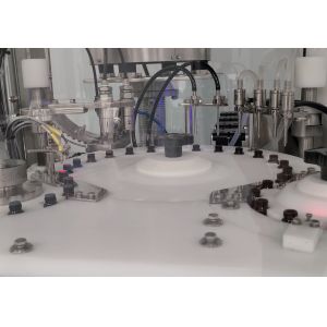600mm Turntable Vial Capping Machine with Automatic Double Station Filling and Stoppering