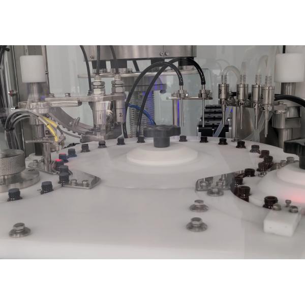 600mm Turntable Vial Capping Machine with Automatic Double Station Filling and Stoppering