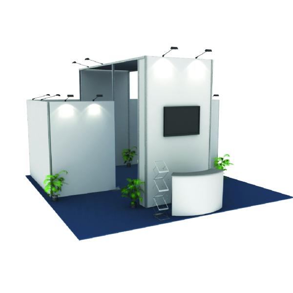 Tension Fabric Graphic Modular Trade Show Booth Portable Lightweight