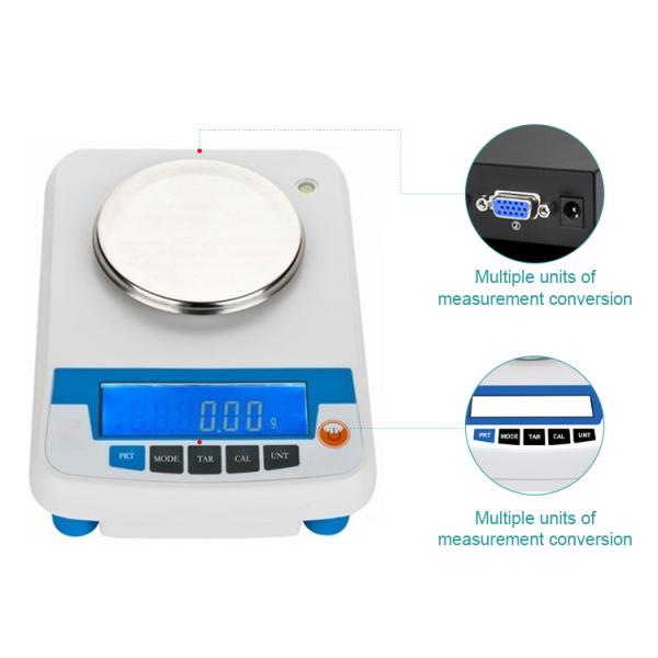 0.1g Capacity Precision LCD Display Analytical Balance for Laboratory Jewelry Medicine