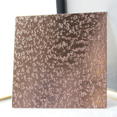 Custom Design building material 304 Embossed Series Stone Pattern Texture Stainless Steel  Decorative Sheet