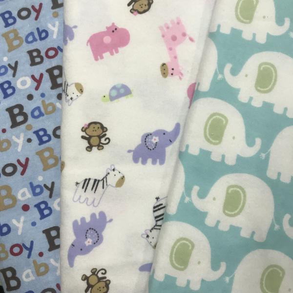 100% Cotton Flannel Baby Blanket 75cm * 120cm Cartoon Design Bale Packing