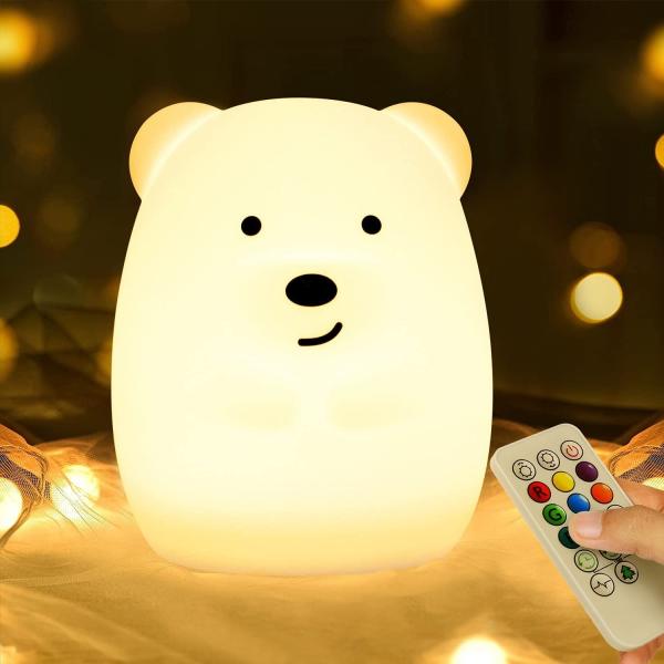 Gifts DC5V Remote Control Silicone LED Night Light 700mAh Portable Night Lights
