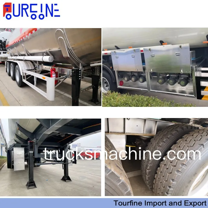 45 CBM 3 Axle Fuel Tank Semi Trailer for Commercial Fuel Logistics