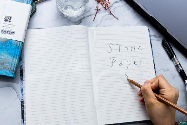Tear Resistant Stone Paper Notebook REACH ROHS FDA Certificated