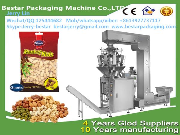 Automatic Salt sugar  Rice  Grain Pea Nuts Cashew Nut Sachet Packing Bagging Sealing Bestar packaging