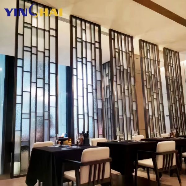 Stylish Metal Room Divider For Hotel Lobby Partition And Decoration Engineering