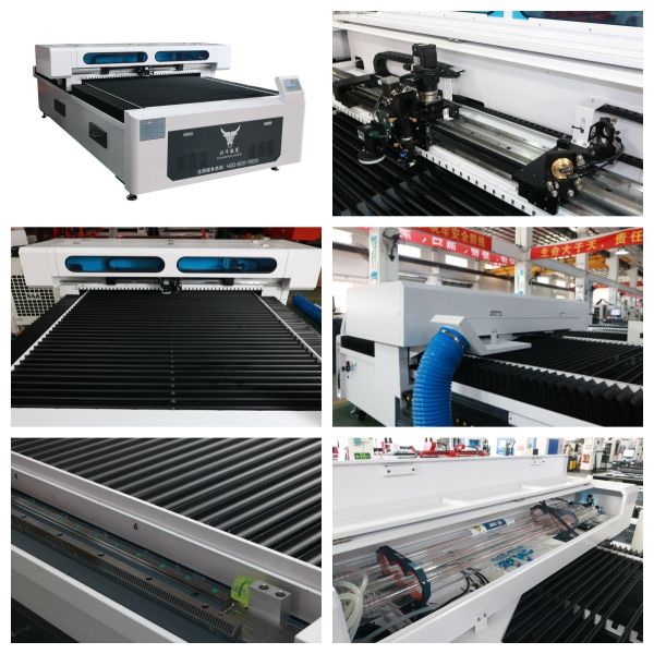 AKC1325 CO2 Laser Cutting Machine Full Rack Cut For Acrylic Wood PVC Bamboo 150W 300W
