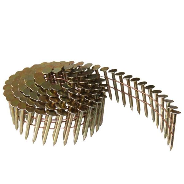 Electric Galvanized Roofing Coil Nails Multifunctional Smooth Shank Diamond Point