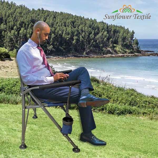 56*52*95cm Portable Folding Camping Chair Waterproof Oxford Cloth With Storage Bag