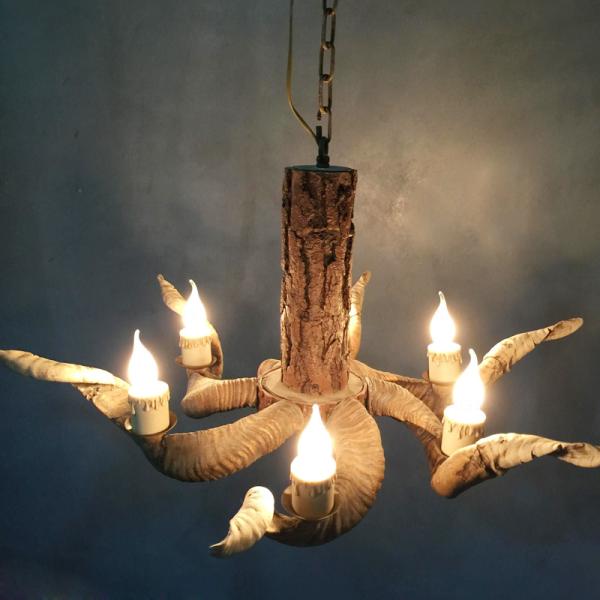 Deer antler pendant light Handing Lamp Vintage Style (WH-AC-22)