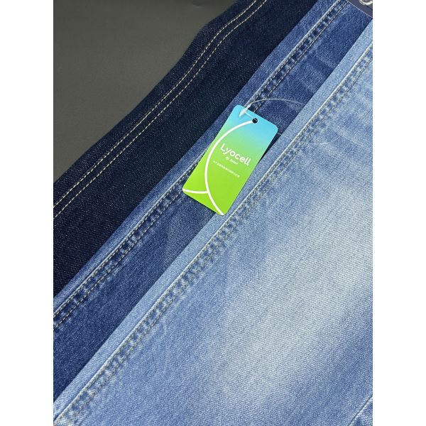 9.5oz Tencel Denim Fabric 165cm - 167cm Width Garment Denim Fabric Breathable