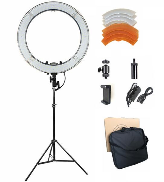 55W 5500K 18inch Dimmable LED Ring Light Kit with Carry bag, Light Stand for Video Photography Blogging Portrait