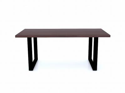 Metal Frame Solid Wood Standing Desk Polished For Office Home Furniture