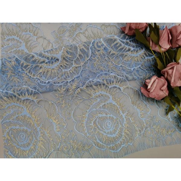 Флористическая металлическая ткань шнурка