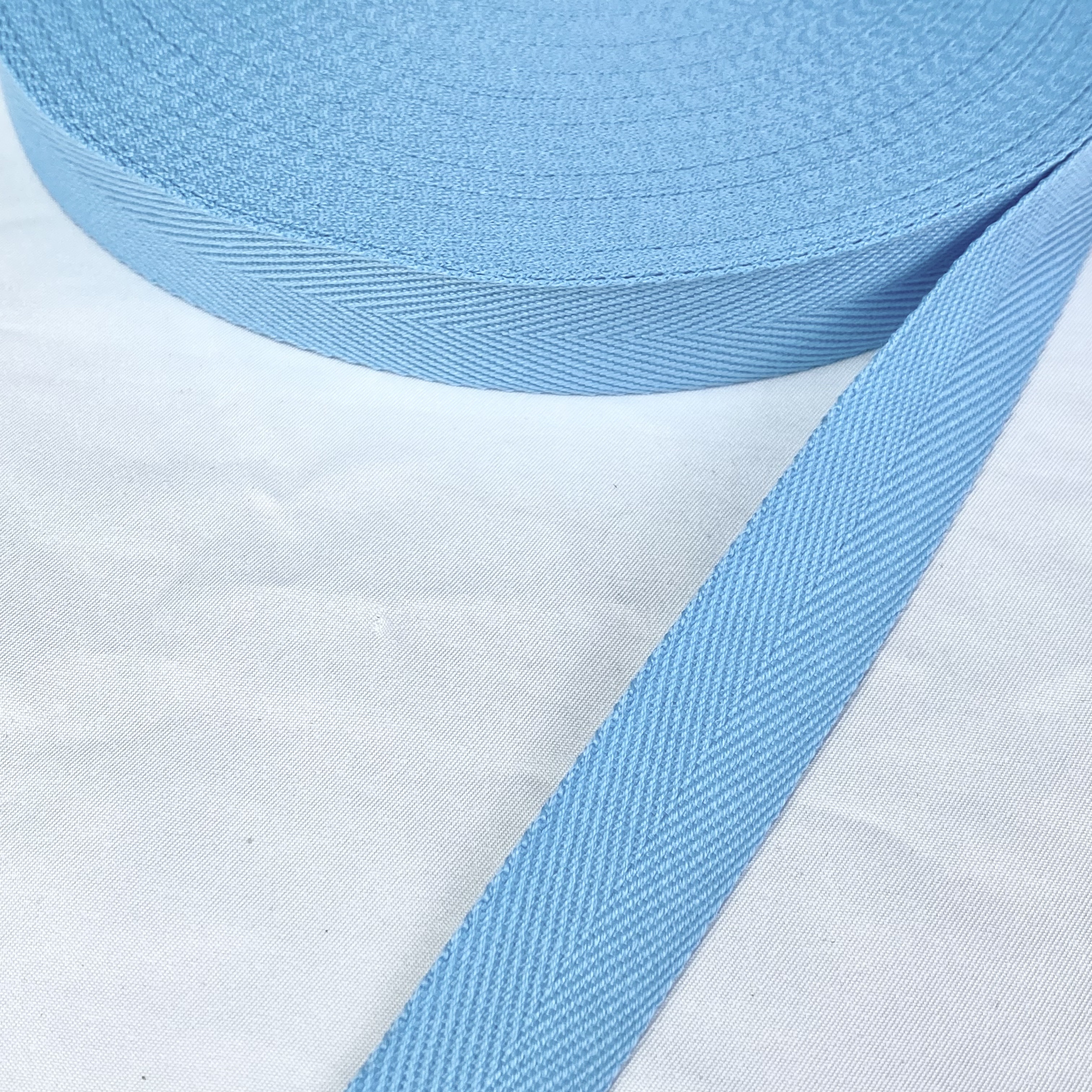 Herringbone polyester-cotton webbing Various colors Backpack strap Belt Handbag strap